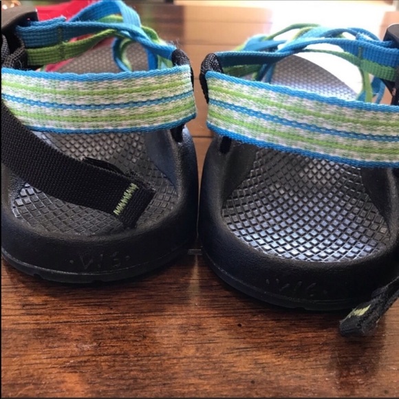 Chaco ZX2 Blue & Green Performance Sandals - Picture 5 of 8
